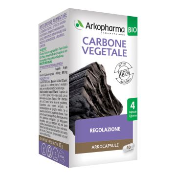 Arko capsule carbone vegetale bio 40 capsule