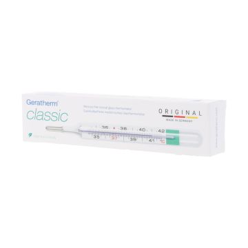 Termometro clinico meds ecologico gallio senza mercurio geratherm astuccio