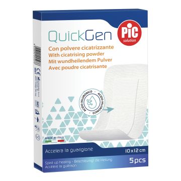Cerotto Pic Cicatrizzante Quickgen 10x12cm 5 Pezzi