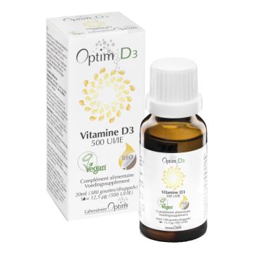 Optim d3 vitamina vegetale 500ui gocce 20 ml