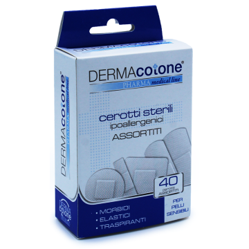 Cerotto ipoallergenico dermacotone misure assortite 40 pezzi