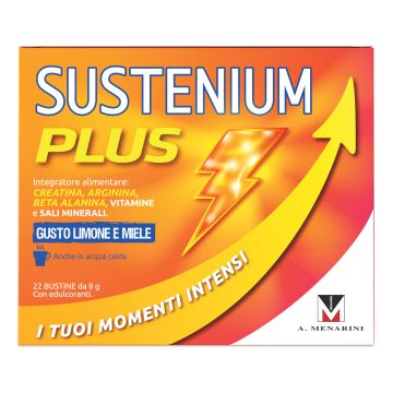 Sustenium Plus Limone e Miele Integratore Energizzante 22 Bustine