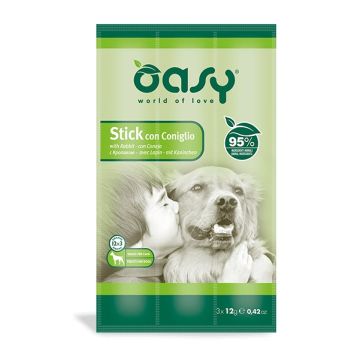 Oasy Cane Snack Stick Coniglio Cf. (3X12) Gr