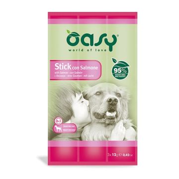 Oasy Cane Snack Stick Salmone Cf. (3X12) Gr