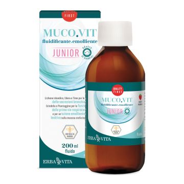Mucovit fluidificante emolliente junior gusto fragola 200 ml