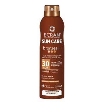 Ecran olio spray aerosol bronzea+ spf30 alta 250 ml