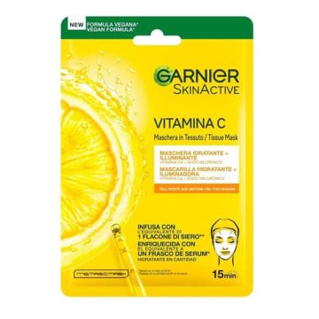 GARNIER - Skinactive - maschera idratante in tessuto arricchita con vitamina C