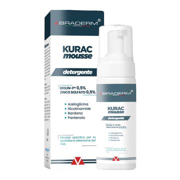 KURAC MOUSSE DETERGENTE VISO 200 ML BRADERM