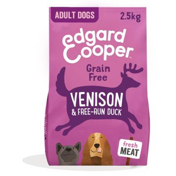 Edgard&cooper dog e adult dry venison duck 2,5 kg