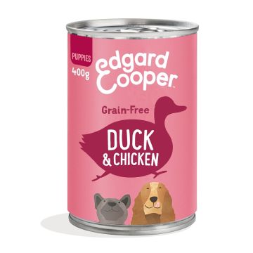 Edgard&cooper dog e puppy duck chicken 400 g