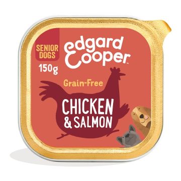 Edgard&cooper dog e senior chicken salmon 150 g