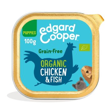 Edgard&cooper dog e puppy organic chicken fish 100 g