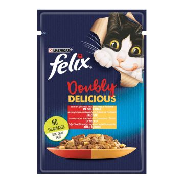 Felix doubly delicious manzo/pollo 85 g