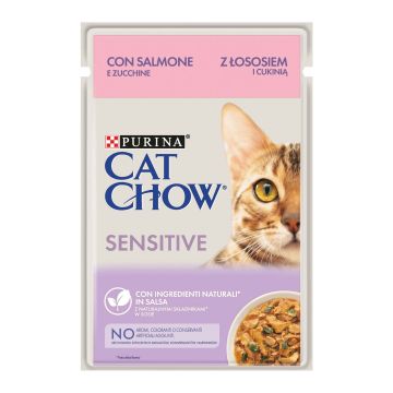 Cat chow sensitive salmone zucchine 85 g