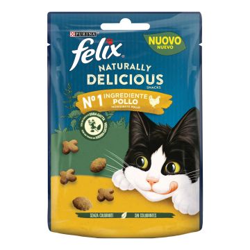 Felix naturally delicious pollo un tocco di erba gatta 50 g