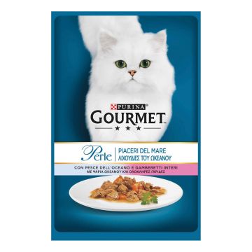 Perle piaceri del mare pesce oceano gamberetti interi 85 g