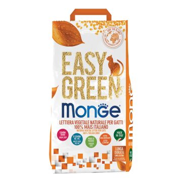 Monge easy green lettiera vegetale 100% mais 10 litri 3,8 kg