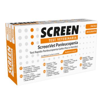 Screenvet Test Rapido Panleucopenia Feci/Vomito Gatto