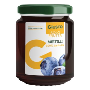 Giusto solo frutta marmellata mirtilli 284 g