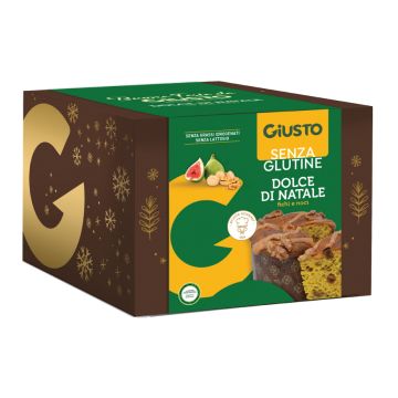 Giusto senza glutine dolce di natale panettone fichi e noci 600 g