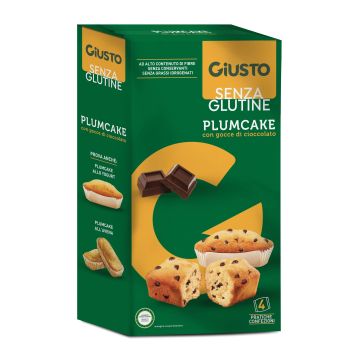 Giusto senza glutine plumcake con gocce di cioccolato 160 g