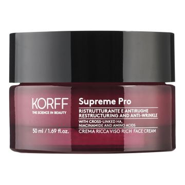 Korff supreme ristrutturante antirughe crema ricca viso 50 ml