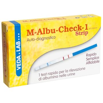 M-albu-check-1 strip 1 pezzo