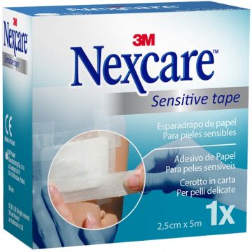 Cerotto su rocchetto nexcare trasparent tape 2,5x500cm con dispenser