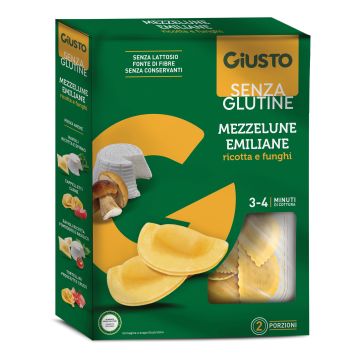 Giusto senza glutine mezzelune emiliane funghi e ricotta 250 g