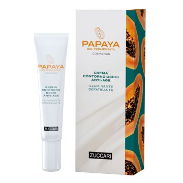 Papaya cosmetics crema contorno occhi anti-age illuminante defaticante 18 ml