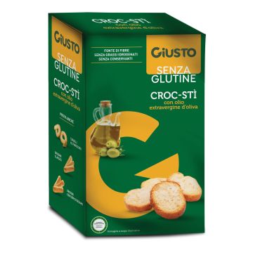Giusto senza glutine croc-sti' con olio extravergine d'oliva 100 g