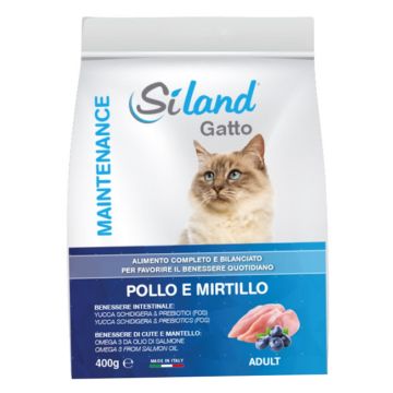 Siland gatto adulto mantenimento pollo mirtillo 400 g