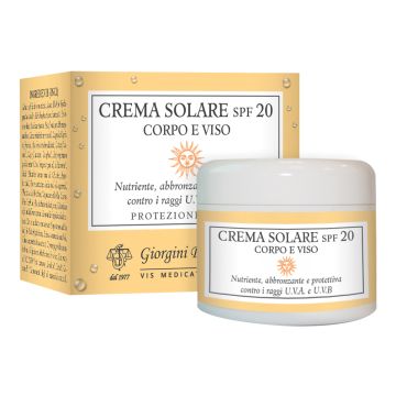 Crema solare spf 20 corpo viso 100 ml