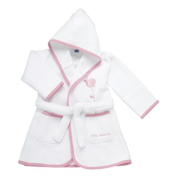Chicco accappatoio piquet rosa 12m+