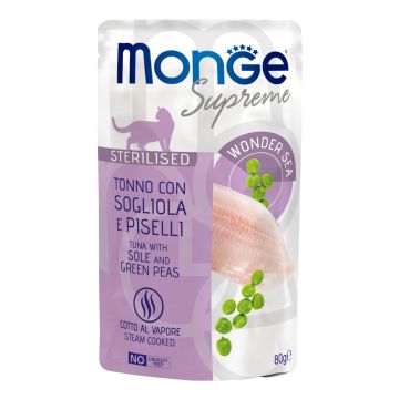 Monge buste supreme sterilised tonno sogliola piselli 80 g Monge buste supreme sterilised tonno sogliola piselli 80 g