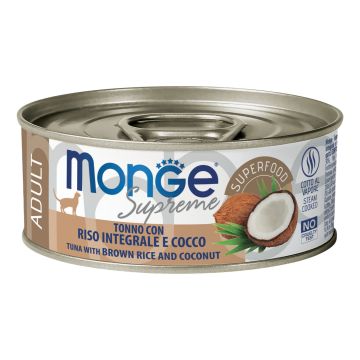Monge supreme adult tonno riso integrale cocco 80 g