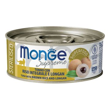 Monge supreme sterilised tonno riso integrale longan 80 g