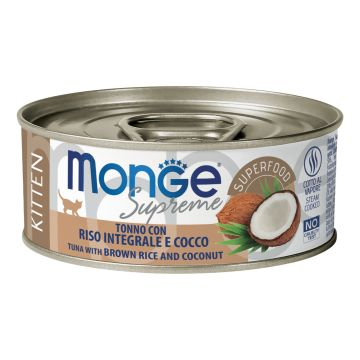 Monge supreme kitten tonno riso integrale cocco 80 g