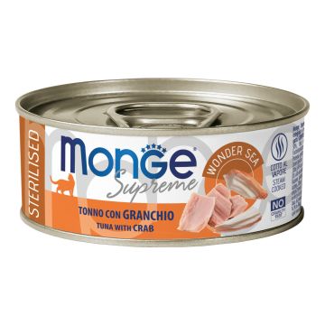 Monge supreme sterilised tonno granchio 80 g Monge supreme sterilised tonno granchio 80 g