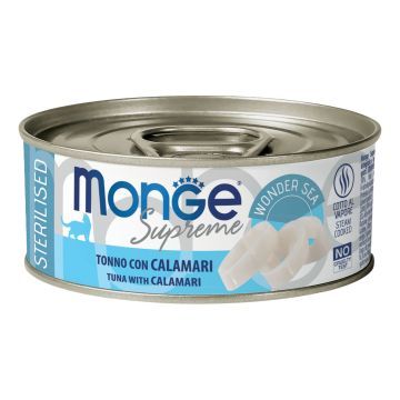 Monge supreme sterilised tonno calamari 80 g