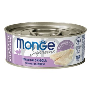 Monge supreme sterilised tonno spigola 80 g