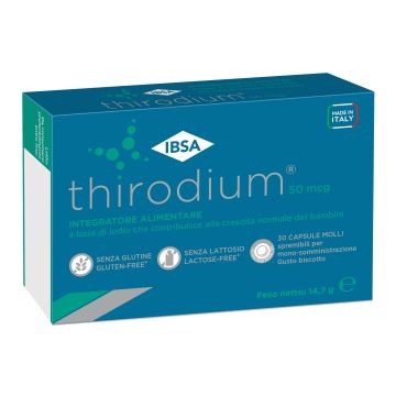 Thirodium 50mcg 30 capsule molli spremibili per monosomministrazione gusto biscotto
