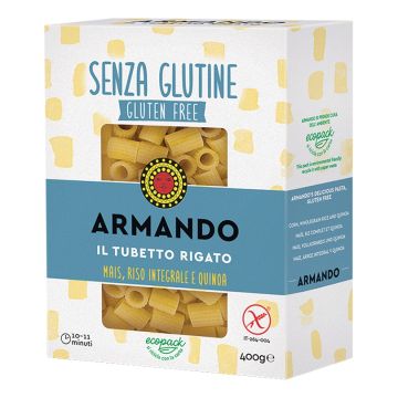 Il gluten free di armando il tubetto rigato mais riso integrale e quinoa 400 g