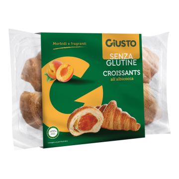 Giusto senza glutine croissant albicocca 4 pezzi da 80 g