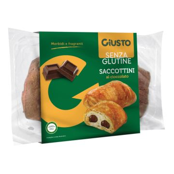 Giusto senza glutine saccottini cioccolato 4 pezzi da 80 g