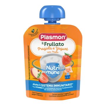 Plasmon nutri-mune fragola/yogurt con mela 85 g