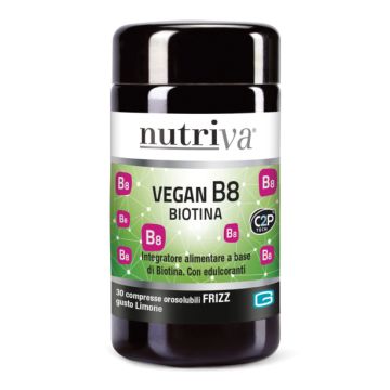 Nutriva vegan b8 fizz 30 compresse limone