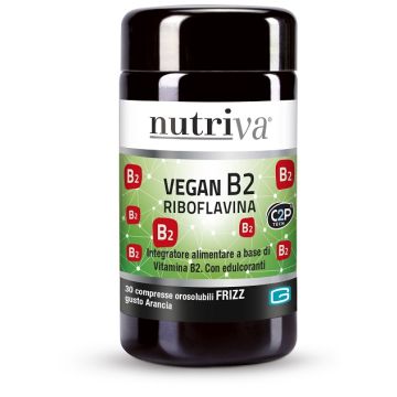 Nutriva vegan b2 fizz 30 compresse arancia