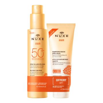 Nuxe sun latte spray spf50 + shampoo doccia doposole