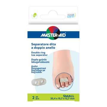 Footcare separatore dita anello doppio small 2 pezzi